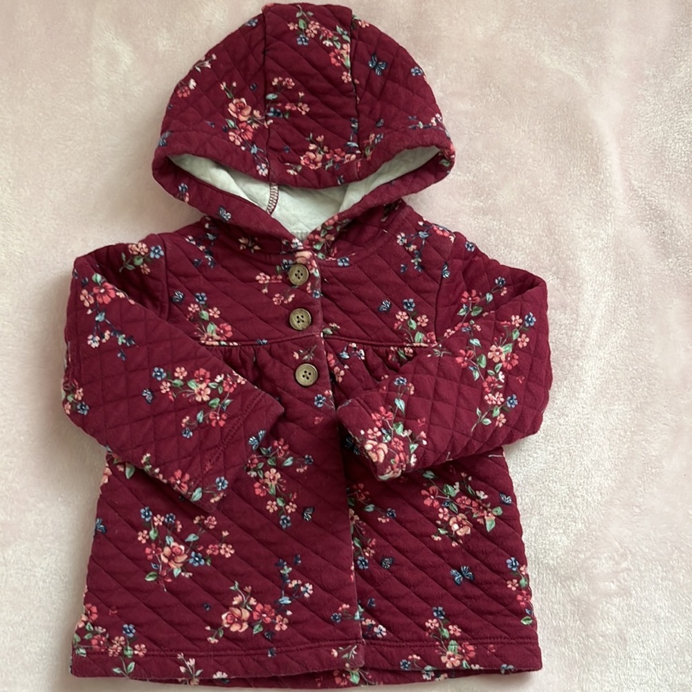 Floral lightweight quilted jacket